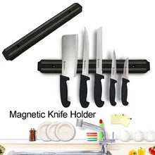 Wall Mount Magnetic Knife Scissor Storage Holder Rack