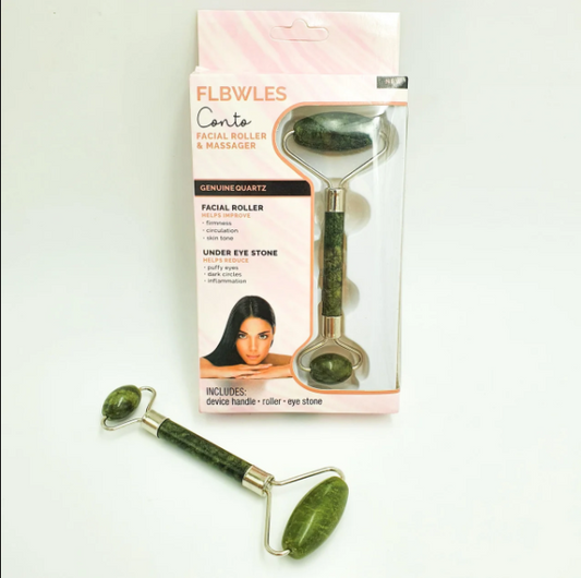 Flawless Facial Massage Jade Roller with GuaSha