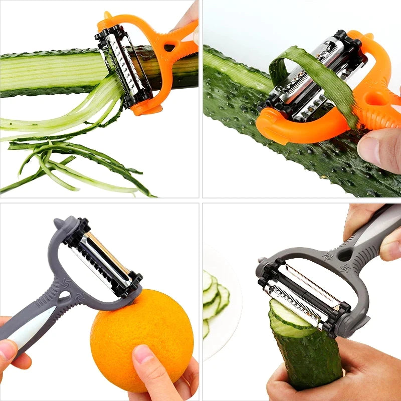 360 Degree Rotational 3 in 1 Multifunctional Peeler