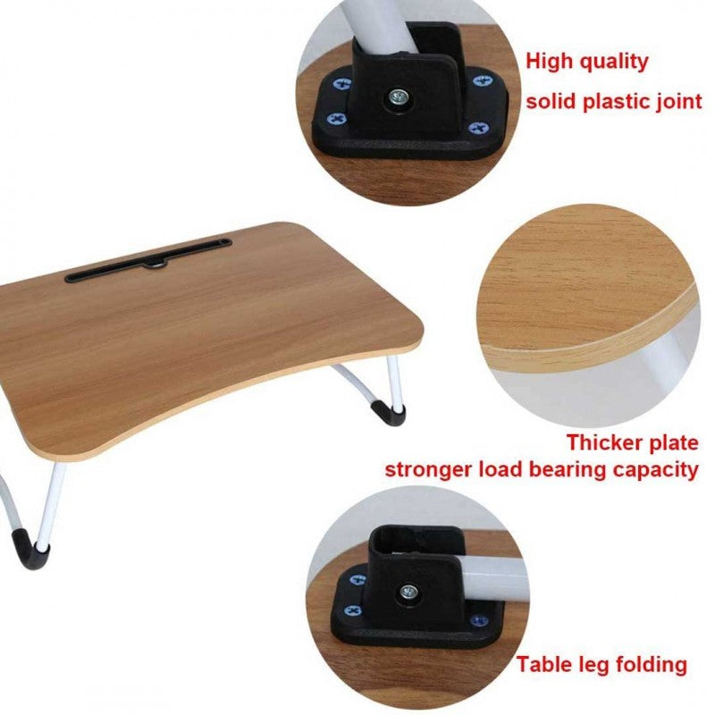 Laptop Bed Table Breakfast Tray with Foldable Legs