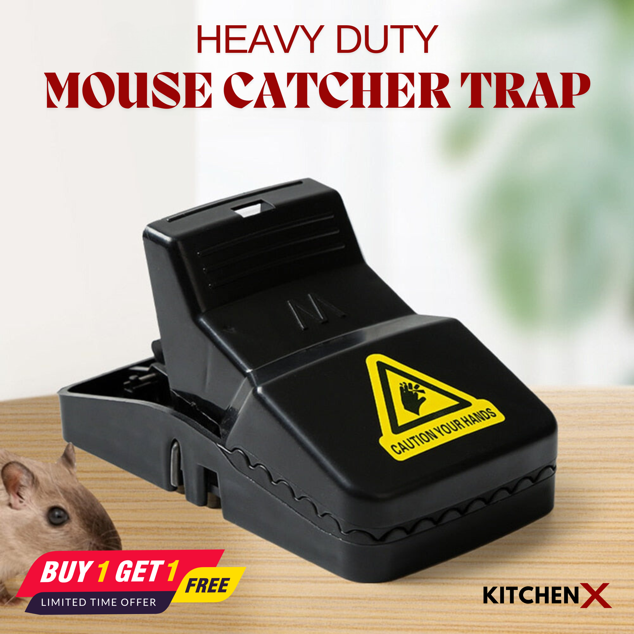 Heavy Duty Mouse Catcher Trap - (BUY 1 GET 1 FREE) – DiscountStore