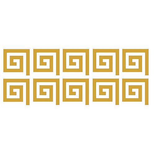 12 Pcs Golden Acrylic Border