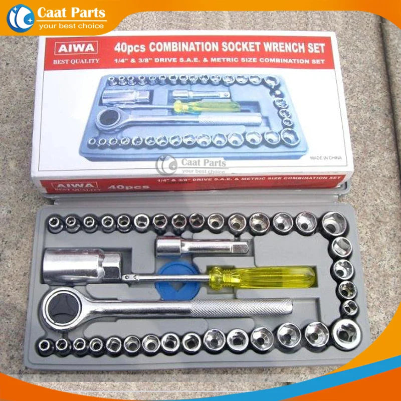 40pcs/Lot, Automobile Motorcycle Tool Box Set