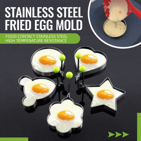 4 Pcs Stainless Steel Fried Egg Molds