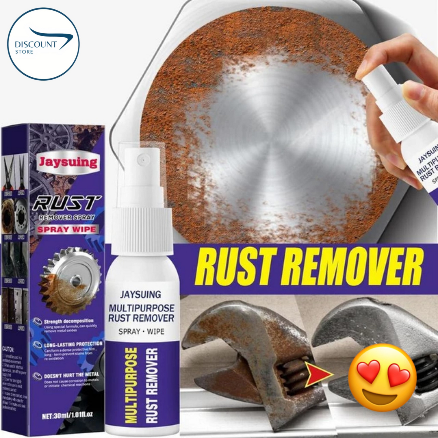 Multipurpose Rust Remover Spray - (FREE Delivery)