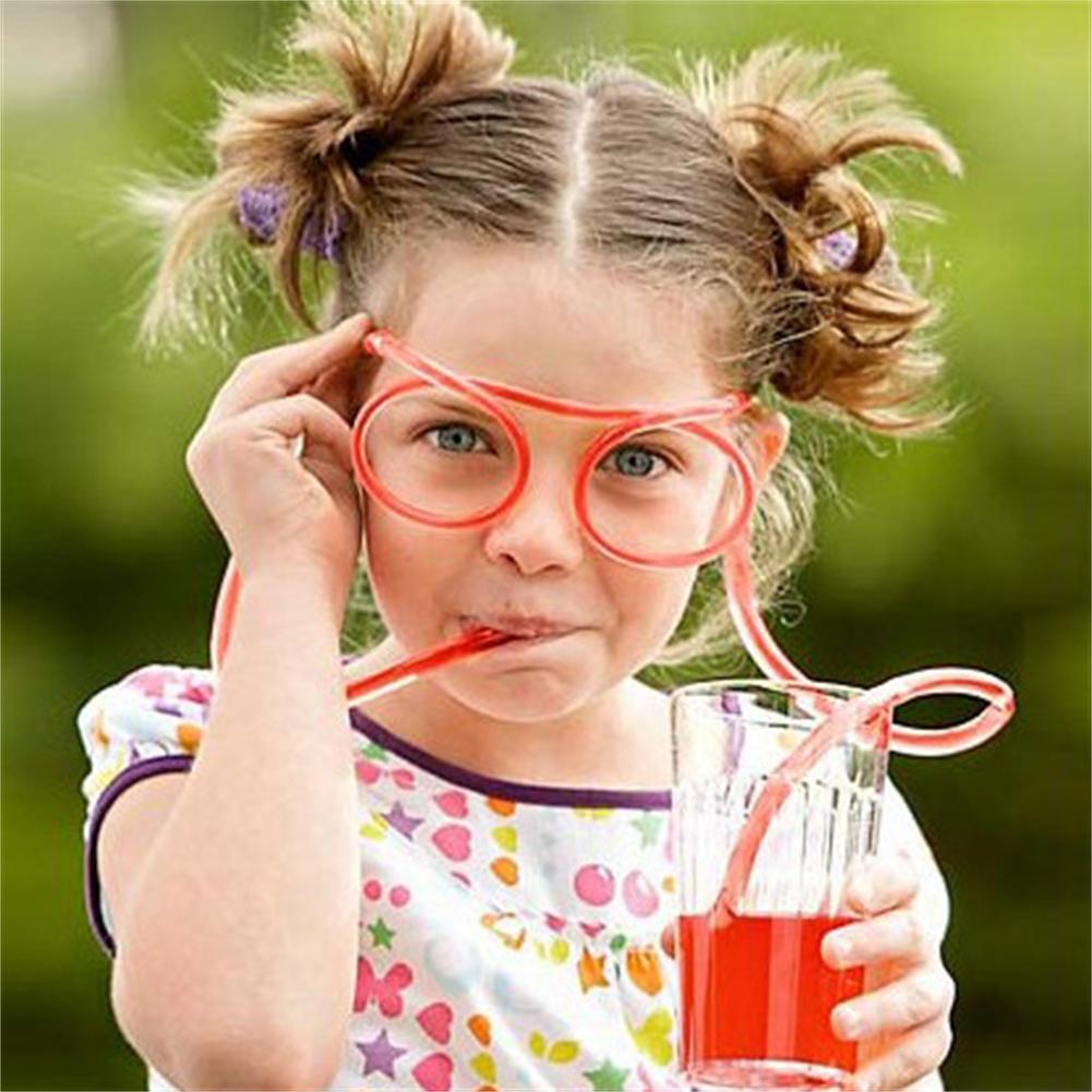 Funny Straw Drinking Glasses (Random Color)