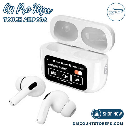 A9 Pro LCD Touch Screen Earbuds - (IMPORTED)