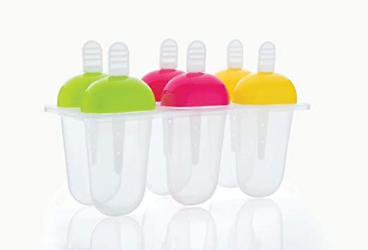 Plastic Reusable Popsicle Ice Candy Mould Tray With Sticks