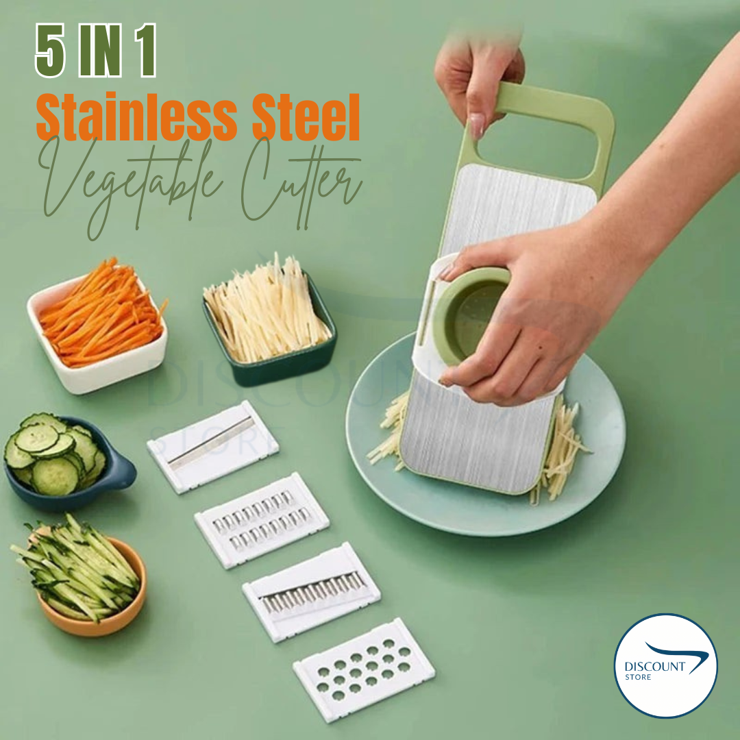 5 IN 1 Stainless Steel Vegetable Cutter