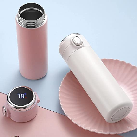 Smart Water Bottle, Stainless Steel Vacuum Flask, Travel Mug with Smart LCD Touch Screen