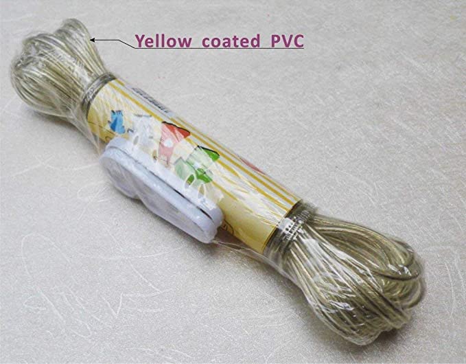 20 Meter PVC Coated Steel Anti-Rust Wire Rope Washing Line Clothesline