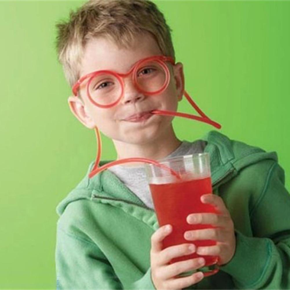 Funny Straw Drinking Glasses (Random Color)