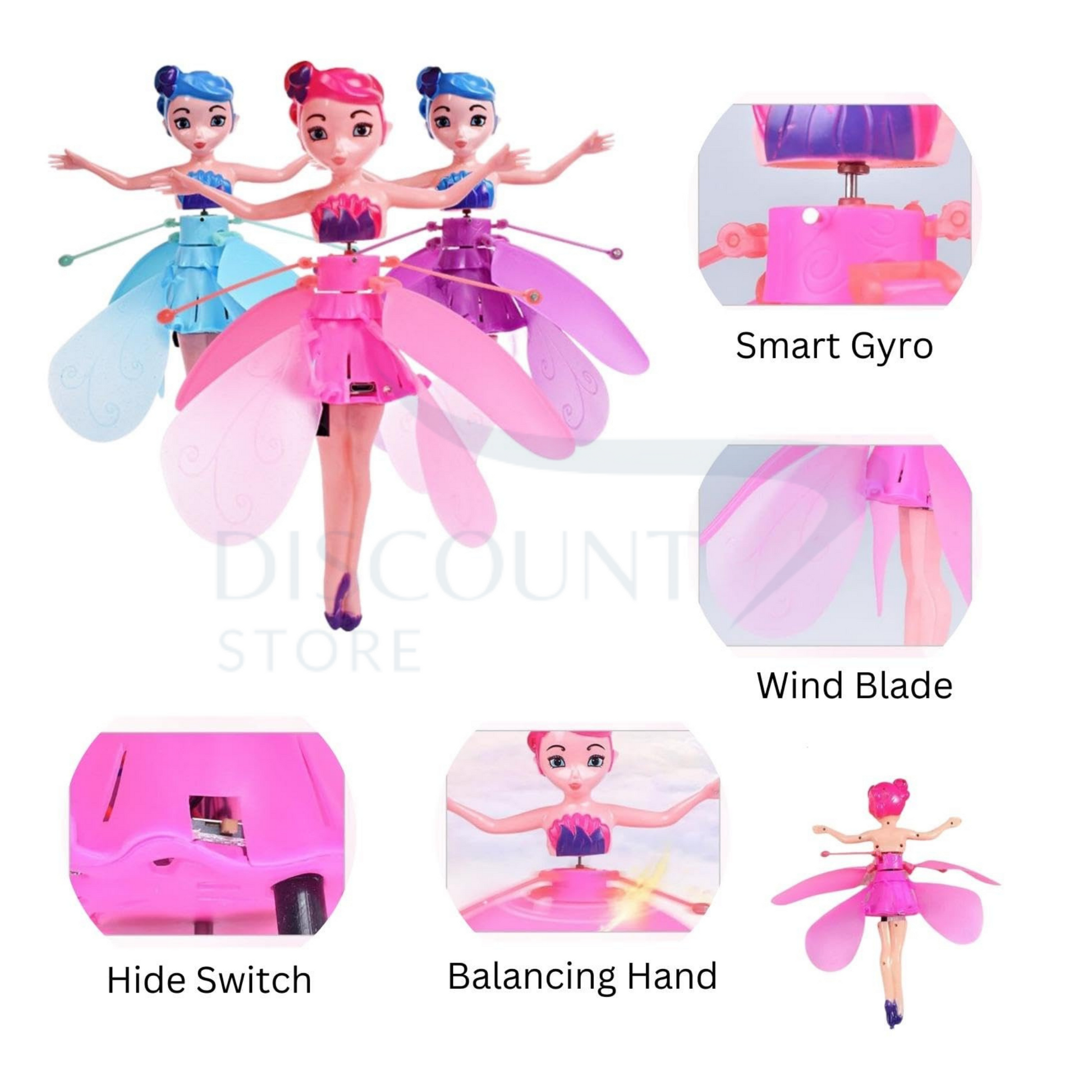Magic flying princess doll sales
