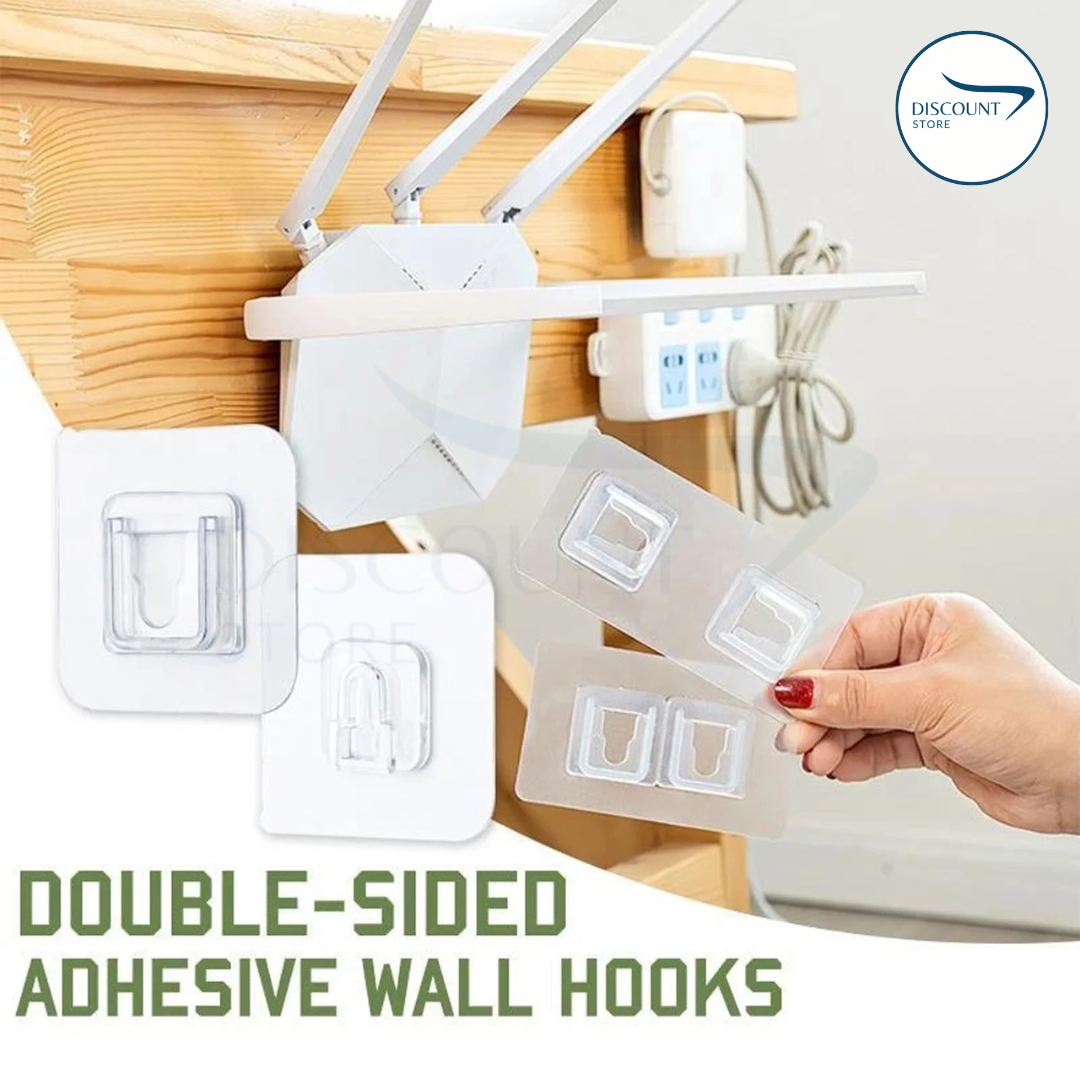 Double-Sided Self Adhesive Wall Hooks - (IMPORTED)