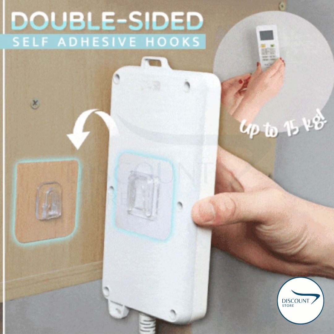 Double-Sided Self Adhesive Wall Hooks - (IMPORTED)