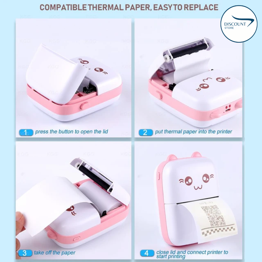 Heatless Mini Printer Mini Portable Thermal Printer – DiscountStore