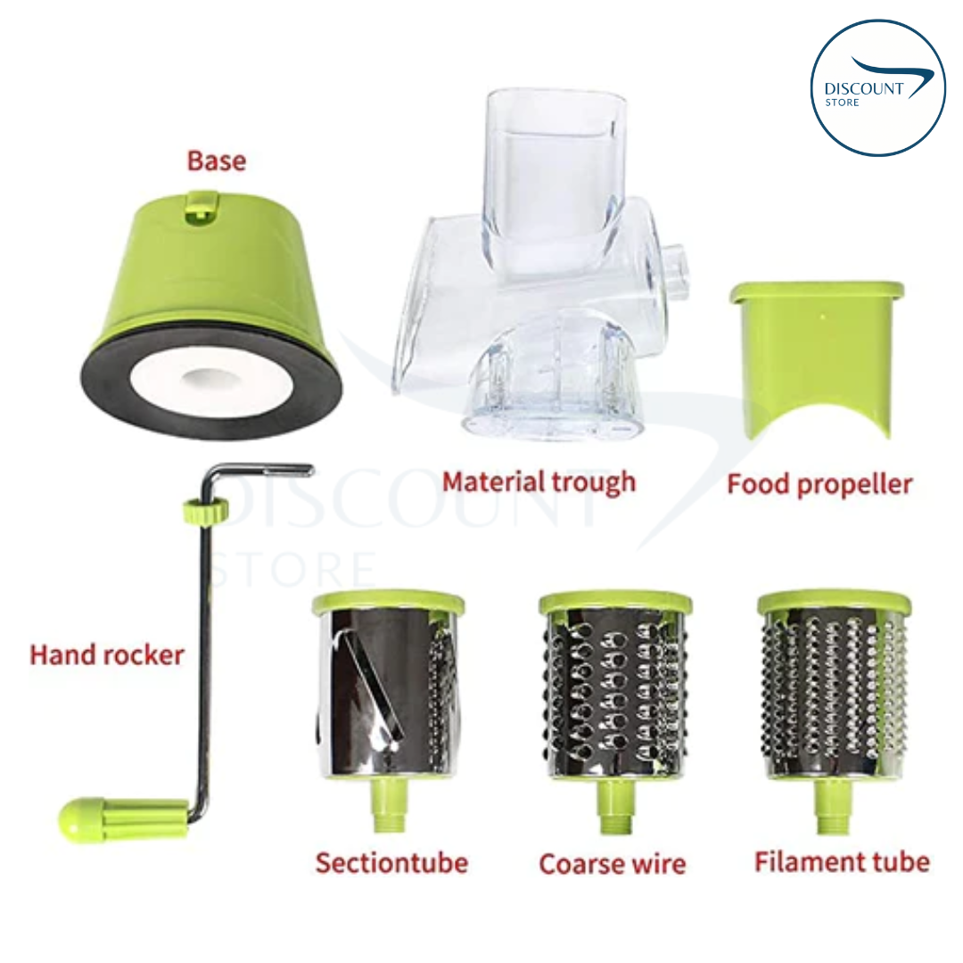3 in 1 Table Top Drum Grater & Chopper - (IMPORTED)