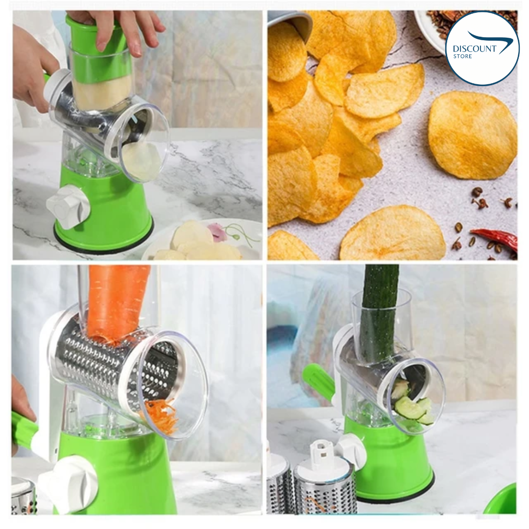 3 in 1 Table Top Drum Grater & Chopper - (IMPORTED)