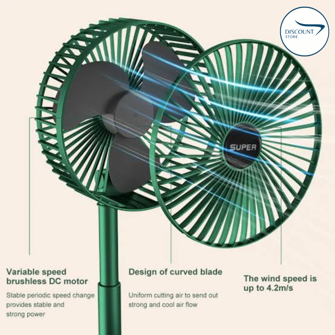 Portable Telescopic Folding Fan