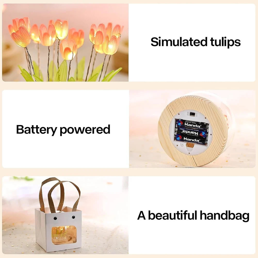 LED Acrylic Tulip Night Light DIY