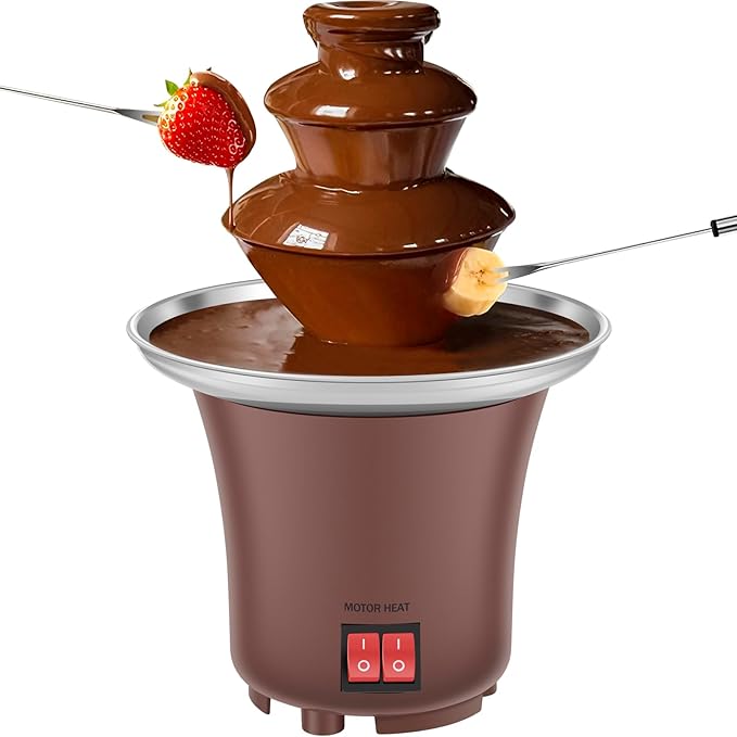 Electric Chocolate Fondue Fountain Machine