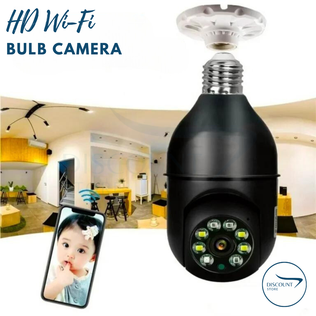 Wireless Wifi Bulb Security Camera