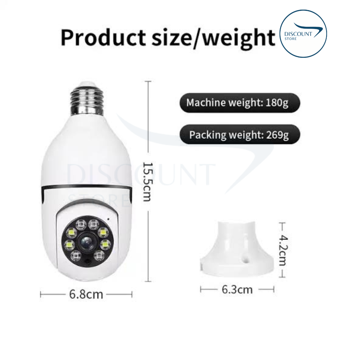 Wireless Wifi Bulb Security Camera