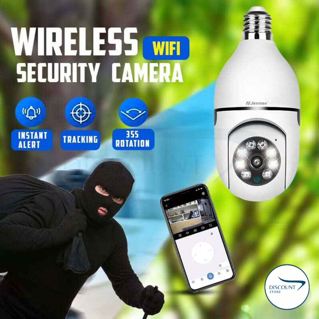 Wireless Wifi Bulb Security Camera