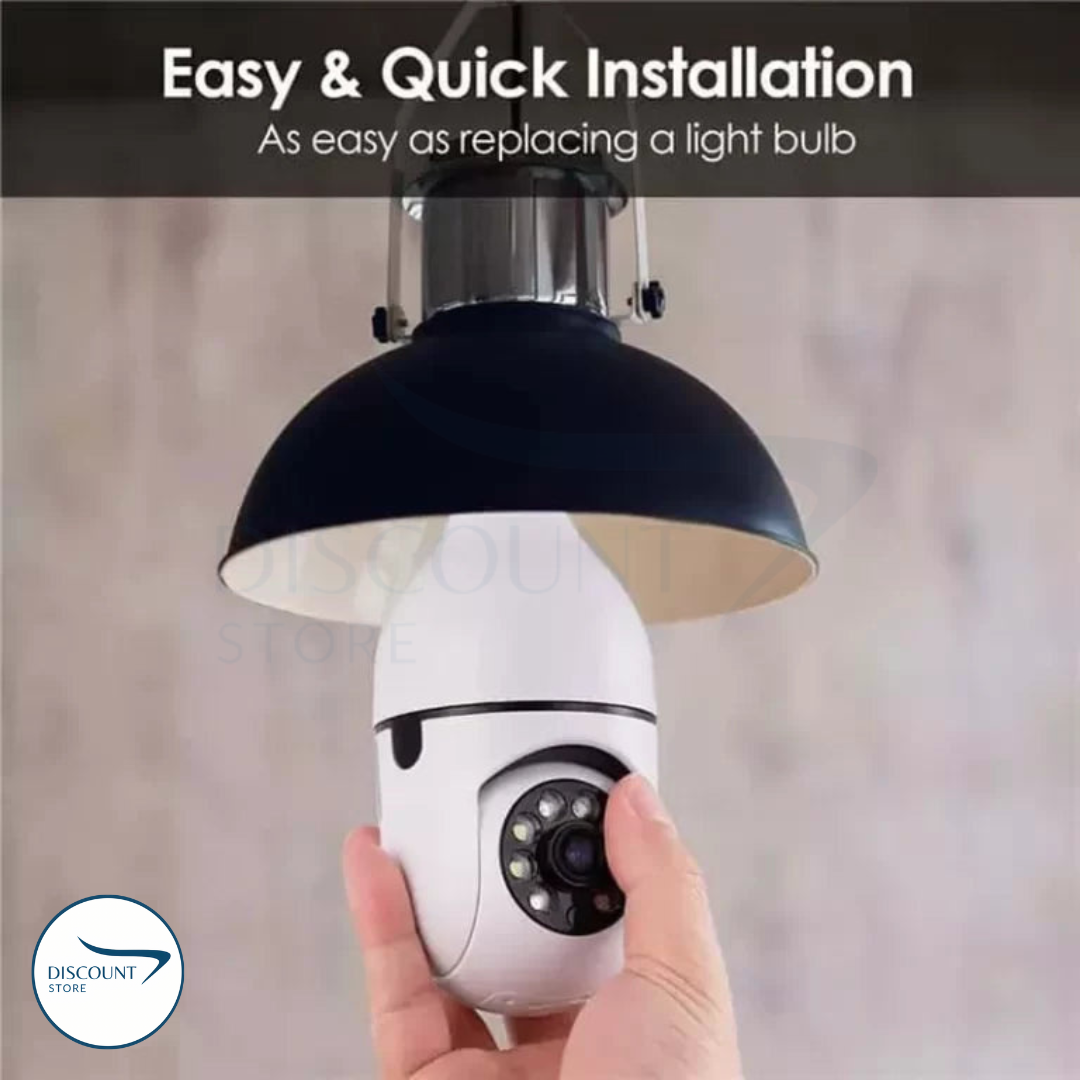 Wireless Wifi Bulb Security Camera