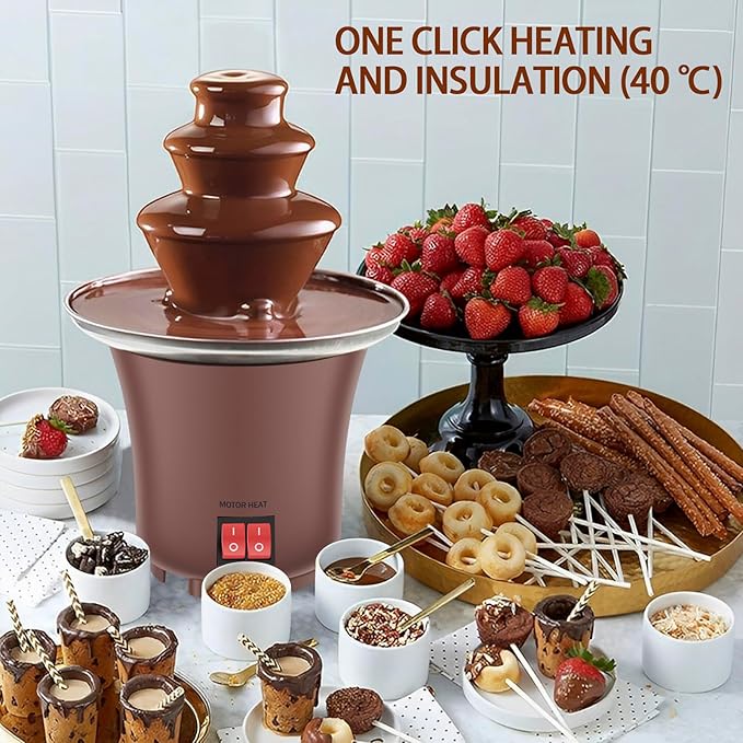 Electric Chocolate Fondue Fountain Machine