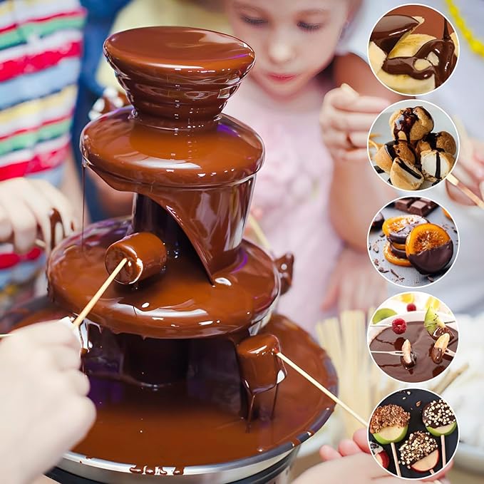 Electric Chocolate Fondue Fountain Machine