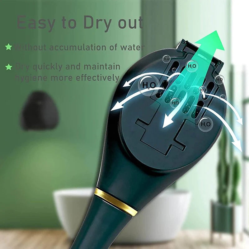 Wall Mounted Self Adhesive Toilet Brush With Holder