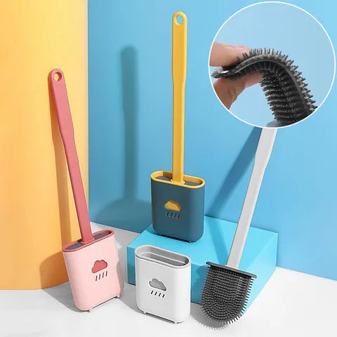 Creative  Cloud  Shape Toilet Cleaning Brush Set for Bathroom