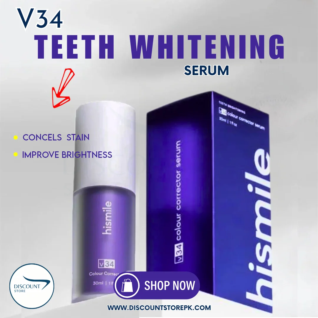 Teeth Whitening Bundle: V34 Colour Corrector Serum + Dazzling White Pen