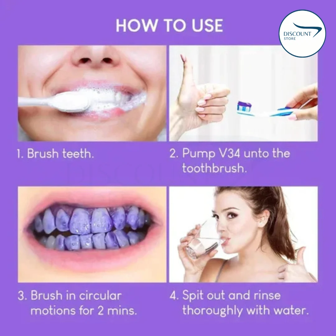 Teeth Whitening Bundle: V34 Colour Corrector Serum + Dazzling White Pen
