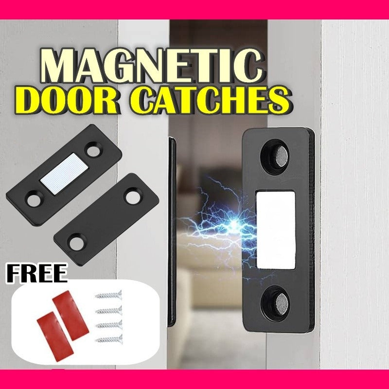 Hidden Door Closer Magnetic Latch 2 Pcs Set
