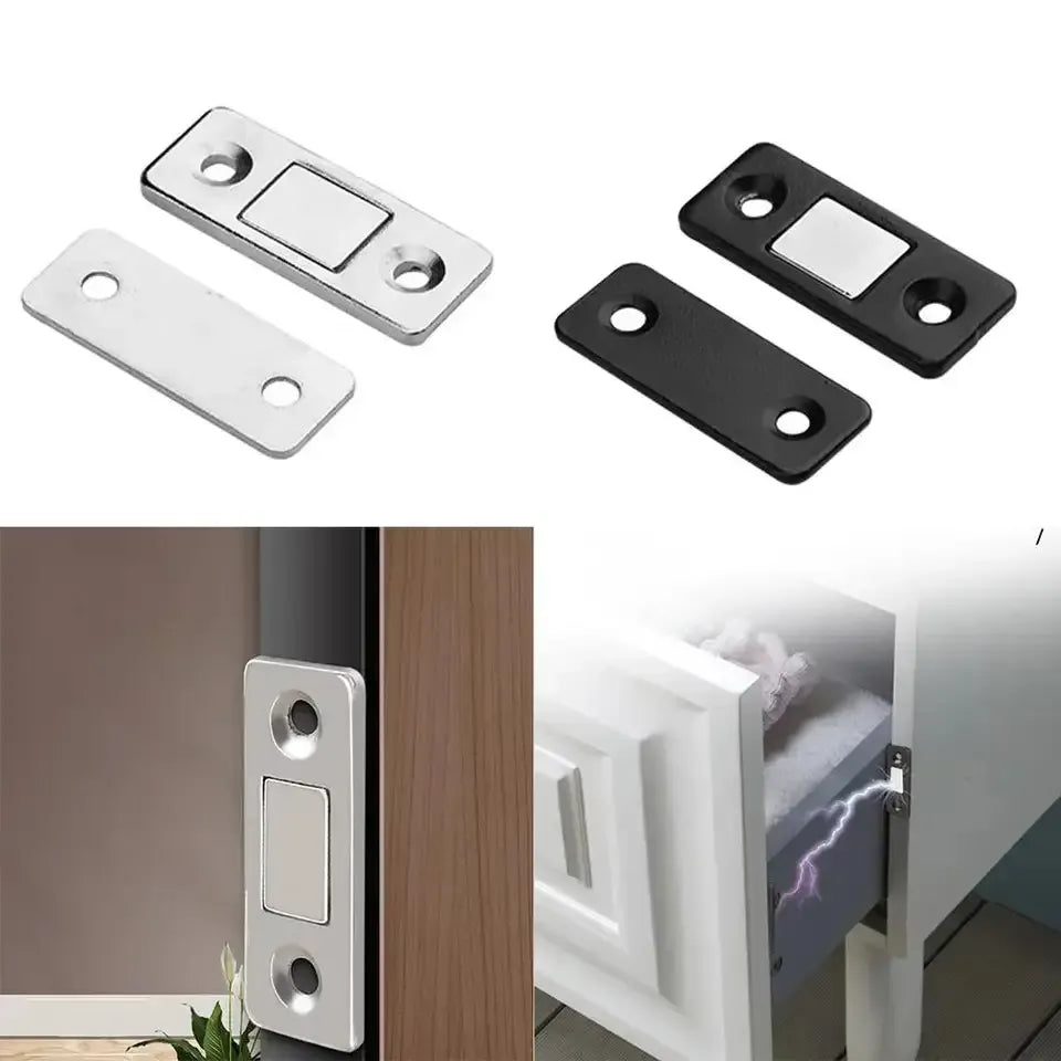 Hidden Door Closer Magnetic Latch 2 Pcs Set