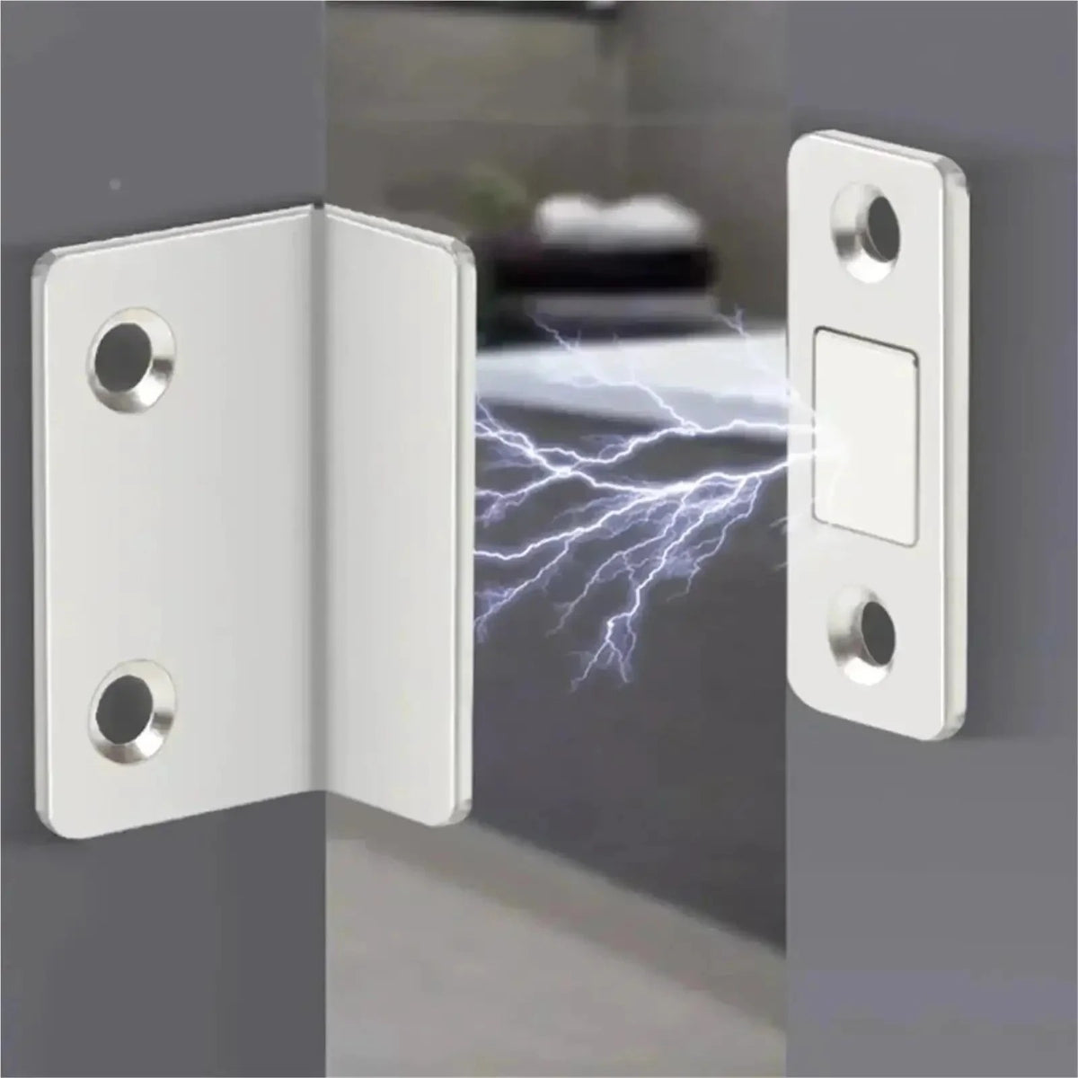 Hidden Door Closer Magnetic Latch 2 Pcs Set