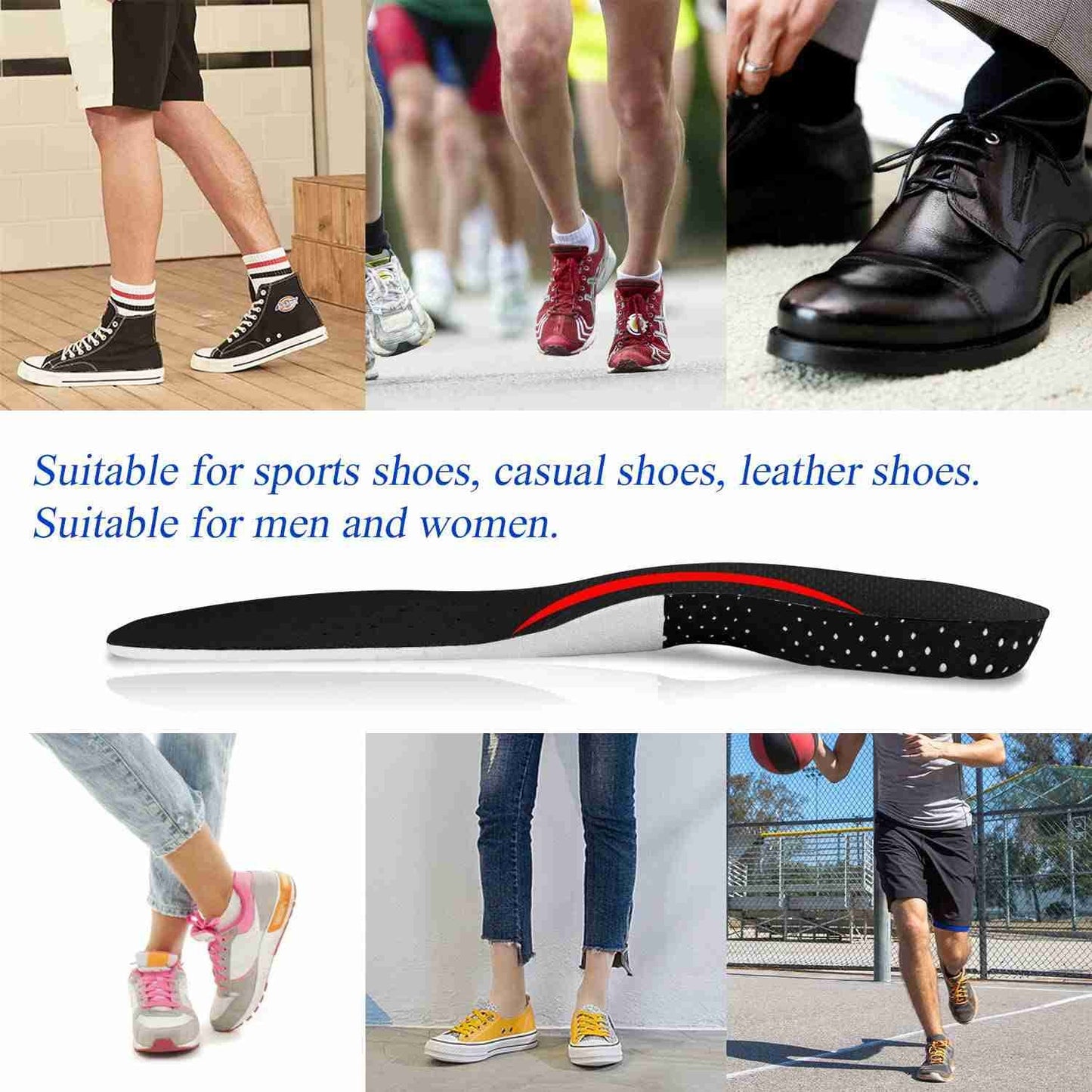 Silicone Gel Insoles – Medial Arch Foot Support (Pair)