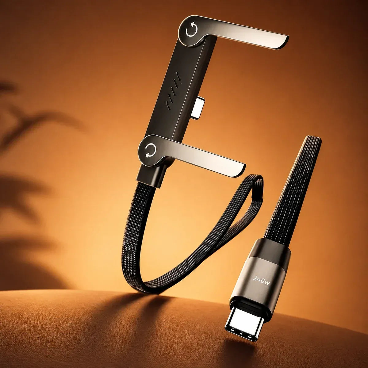 2 In 1 Cable With Mobile Stand, Charging Cable With Phone Bracket