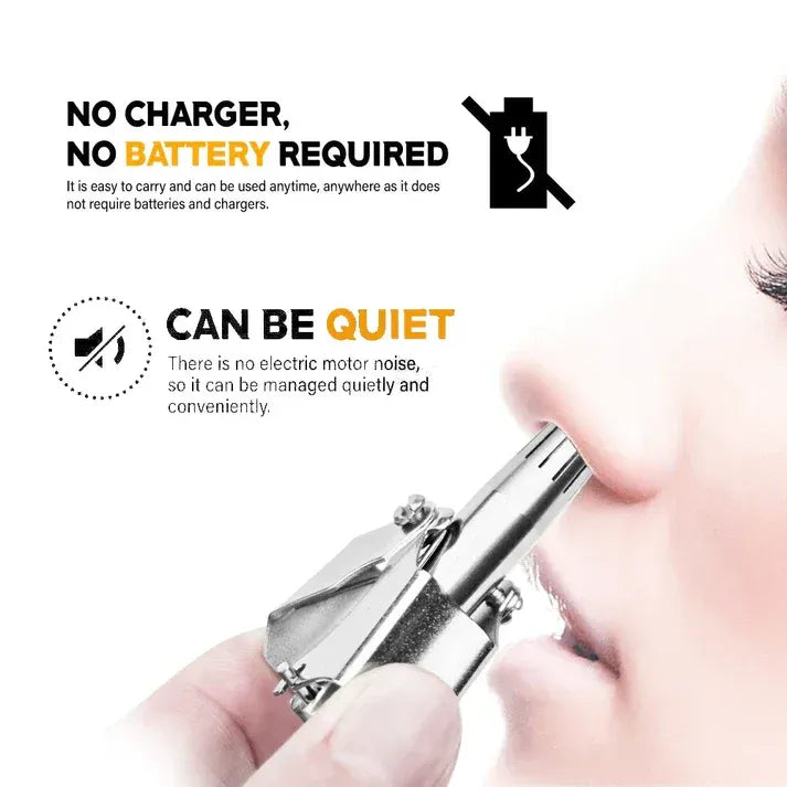 Stainless Steel Manual Nose Trimmer