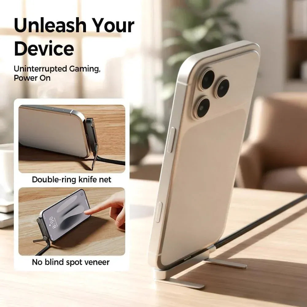2 In 1 Cable With Mobile Stand, Charging Cable With Phone Bracket