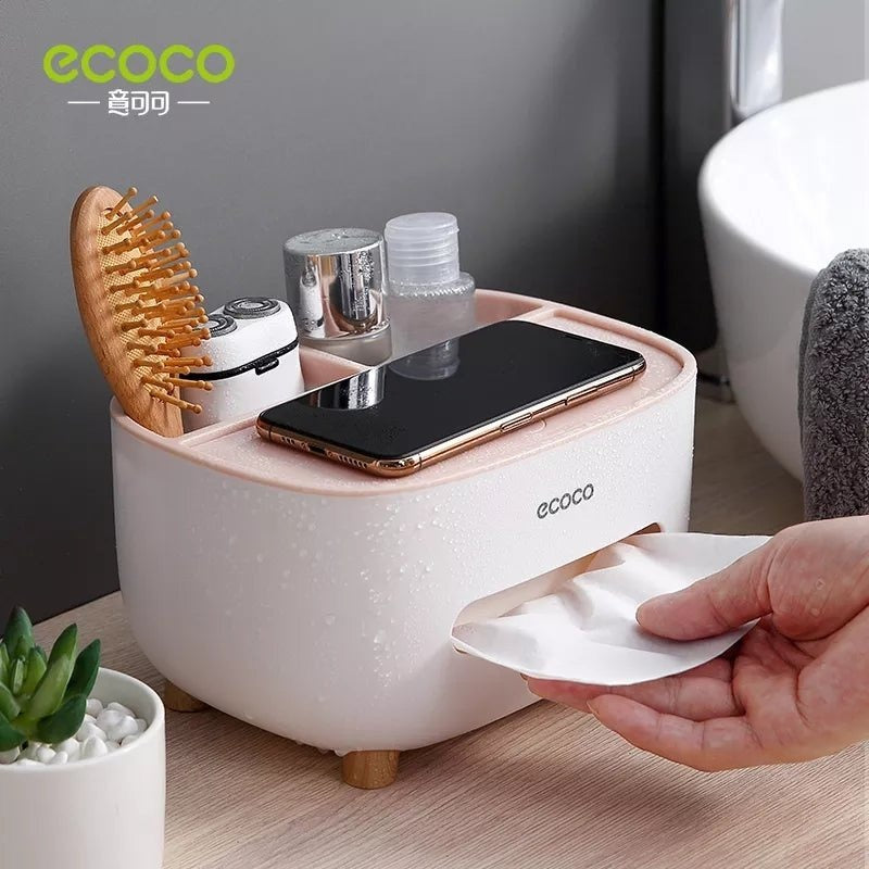 Ecoco Tissue Box With Multifunctional Holder - (IMPORTED)