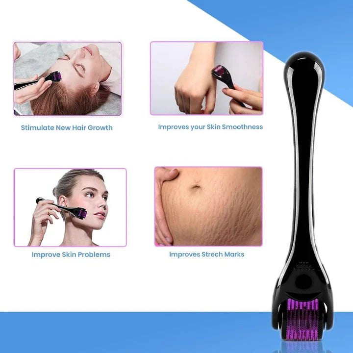 Micro Needles Derma Roller | For Face Lift, Stretch Marks, Glowing Skin & Scar Treatment