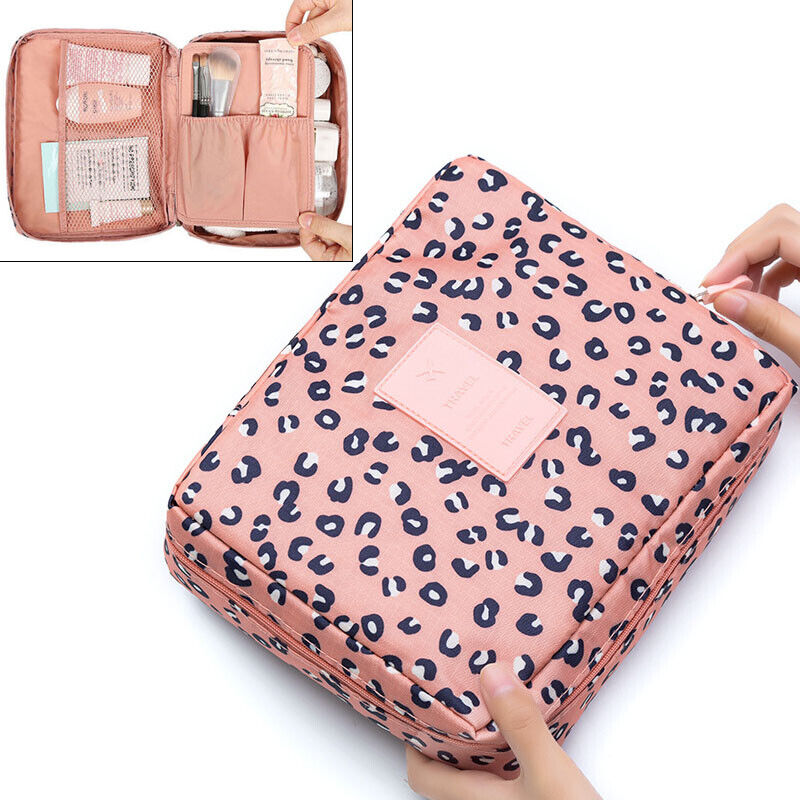 Travel Make Up Bag Toiletry Organizer Waterproof Cosmetic Case Wash Pouch Box