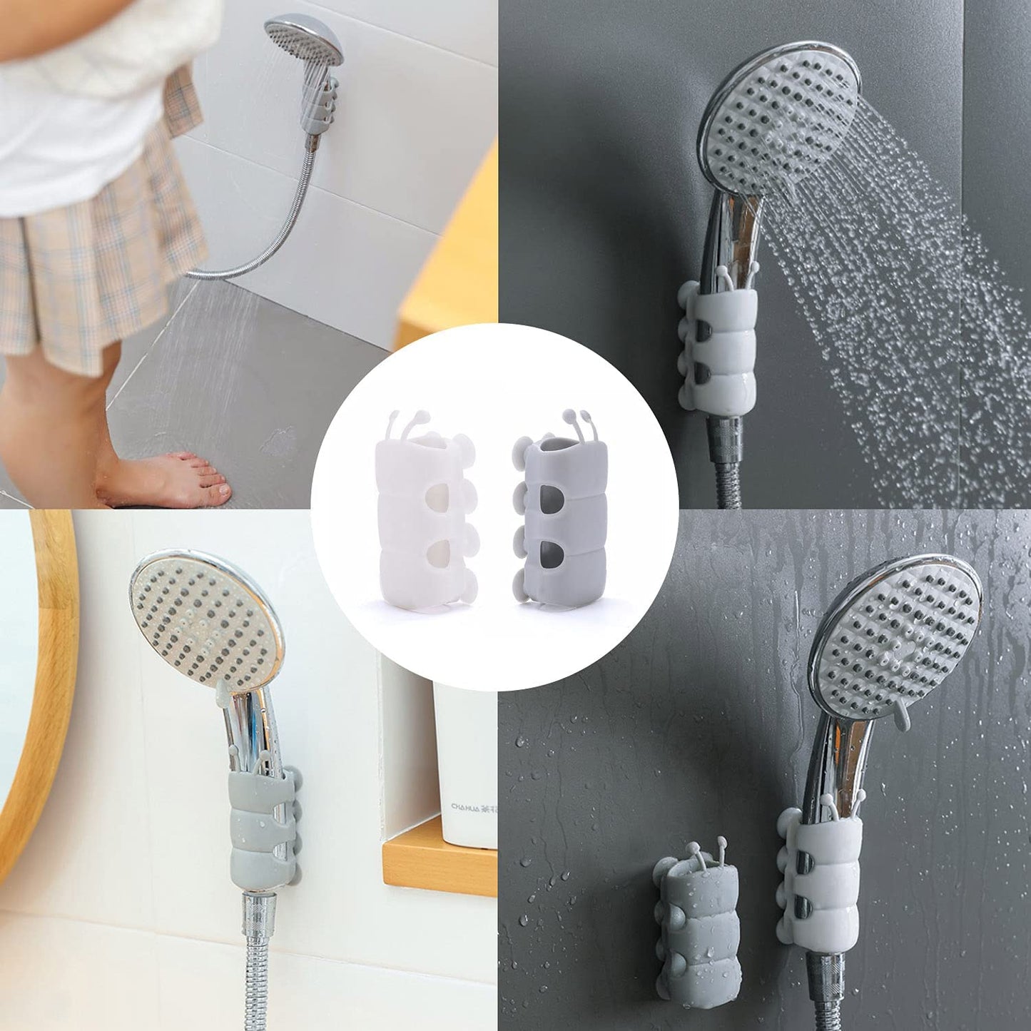 Silicone Suction Cup Shower Head Holder Bracket