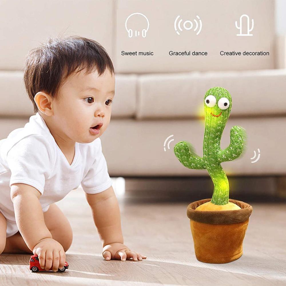 Dancing Cactus Toy with Music & Light - (FREE Delivery)