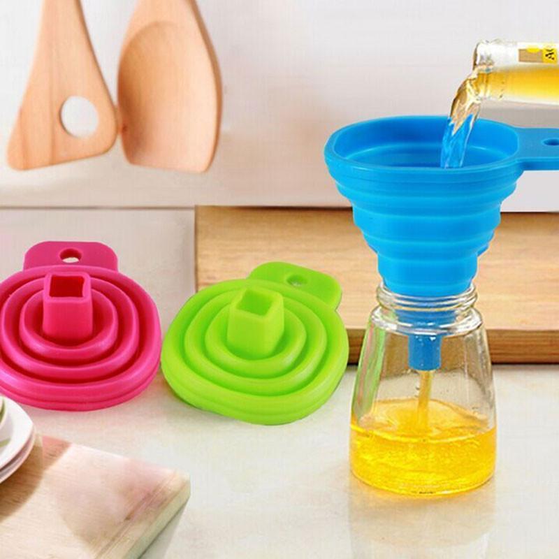 Pack of 2 Silicone Collapsible Funnel