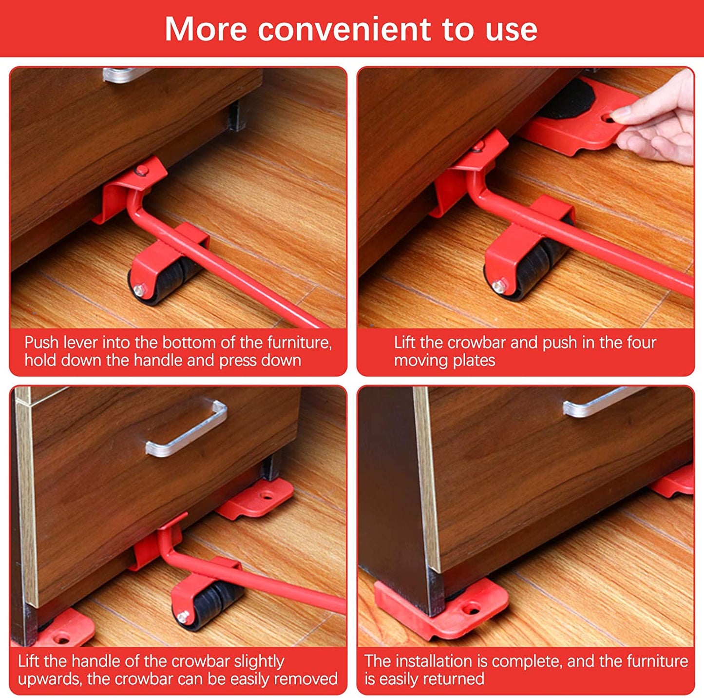 Set of 5 Furniture Lifter Moving Tool
