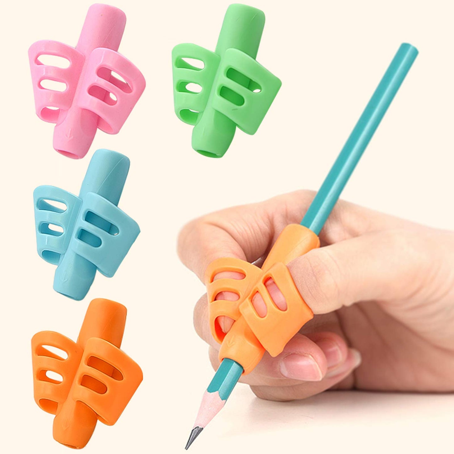 Pencil Grips - Children Pen Writing Aid Grip Set Posture Correction Tool